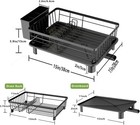 Dish Drying Rack Dish Drainer For Kitchen Counter  Large Dish Rack