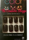 Kiss Salon Color Fantasy Dark Burgundy Glue-on Short Length Nails X1