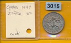 Cyprus - 1947 - 2 Shillings -  Dragons - 3015