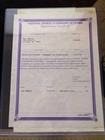 One Of A Kind - Broadway Joe Namath - Autographed signed Stock Certificate