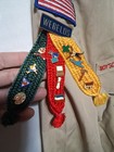 Boy Scout Uniform Shirt W original Webelos Pins And Badges  scarf Not Original 