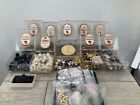 Huge Antique Vintage Button Tailor Lot Mixed Materials Victorian Glass Bakelite