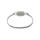 Silver Plated Bangle Bracelet With Connemara Marble  - Irish Made Marble Bangle