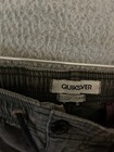 Quicksilver Mens Cargo Shorts Size Large Gray Hiking Pockets Adult Cotton
