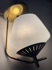 Vintage Mcm Virden Brass Glass Ceiling Light Lamp Mid Century Modern Atomic 60s