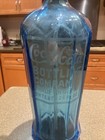 Mediterranean Blue Vintage 10 Sided Coca Cola Seltzer Bottle Bradford Pa