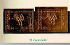Ajman 514 A  B Mnh Gold Foil Space Apollo Moon Landing Zayix 080323sm19