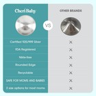 Cheribaby The Original Silver Nursing Cups  Nipple Shield For Nursing    