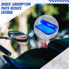 2pcs Motorcycle Seat Gel Pad Cushion Shock Absorbing Cooling Blue 25x25cm