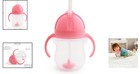 Modern 7oz Pink Weighted Straw Sippy Cup For Toddlers - Leak-proof Design
