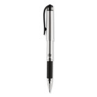 Uni-ball 65800 207 Impact Gel Pen - Black Ink silver black Barrel bold 1-dz New