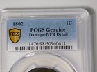 Old Us Coins Pcgs Gold Shield 1802 Draped Bust  Large Cent P fr Detail