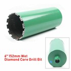 6    152mm Diamond Wet Core Drill Bit For Concrete Stone Brick 1-1 4 -7 Thread New