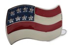 New Men Women Buckle Western Cowboy Silver American Usa Flag United States Stars
