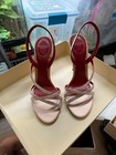 Valentino Dans Le Foyer 105mm Satin Sandals With Crystals 40 It