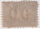 Brazil Empire 1866 90 Reis Black Perforated     Very Light Cancel