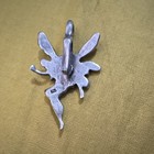 925 Sterling Silver Fairy Charm Pendant Necklace 18in Cable Chain Spring Ring