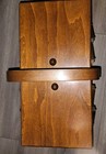 Vintage Sewing Box Wood 3 Tier Accordion W  Legs  Dovetailed Basket Romanian