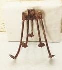 Vtg Antique 5 Tine Hand Pull Cultivator Claw Hoe Plow Rake Farm Garden Tool