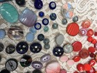 Huge Antique Buttons Lot  276 Almost All Glass victorian   Vintage sewing crafts