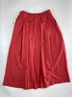 Vintage Nwt Suburbans Made In The U s a  Women s 10 Deep Coral Pleated Skirt