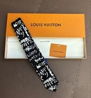 Louis Vuitton X Nigo Silk Tie Black Monogram Logo Limited Edition W  Box 1035ak