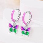 Pandach 925 Sterling Silver Colorful Butterfly Drop Earrings For Women Girl Gift