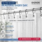 Clear 5g Peva Waterproof Shower Curtain Liner 72 x72  Mold   Mildew Resistant