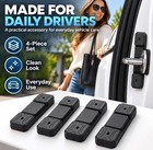 4pcs Magnetic Car Door Soundproof Buffer Pads   Shock Absorber Noise Dampener