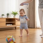 Light Blue Cotton Mesh Baby Toddler Walking Harness Kids Learning Walker Aid