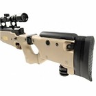 Heavy Well Mb08d Airsoft Gun Metal Sniper Fps-450 W  3-9x40w  Scope  bi-pod Tan
