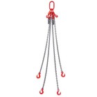 5ft Chain Sling Hooks G80 Engine Hoist 11000lbs 4 Leg Adjustable Lifting Chain