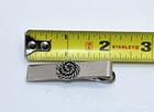 Vintage 2  Tie Bar Clip Sterling Silver 11 Grams Rope Swirl