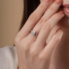 Igi 2 50 Ct Cushion Lab Grown Diamond Hidden Halo Wedding Ring 14k White Gold