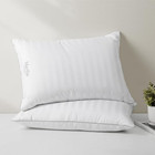  Hotel Collection Medium Soft Feather Down Pillows King Size Set Of 2 White