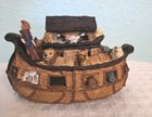 Vintage Noah s Ark Night Lite Lamp Light Nursery Childs Decor Religious Animals 