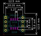 Black Pcb Adapter Boards For Smd To Dip  soic8 So08 Sot23-6  Panel Of 64