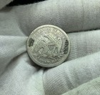 1800s Love Token Engraved    el    Seated Liberty Quarter Us Silver Coin R418