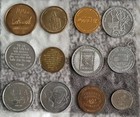 Lot Of 12 Big Vintage Tokens - Coins - Exonumia- Interesting Pieces 