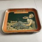 Vintage Coca-cola 1940 American Art Works Sailor Girl Holding Coke Serving Tray