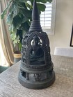 Antique 19th Century Caged Ghandara Indian Buddha In Meditation Mudr  