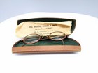 Vintage 12k Gold Filled Red  Windsor Style Eyeglasses Round Rimmed 1920s