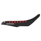 2004-2018 Honda Trx 450 R Er Seat Cover   All Black W  Red Rib  197