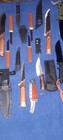 Lot Of New Knives 14 W sheaths     Sharpener Srk  Strongarm bk2  Japanese            