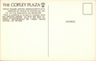 The Copley Plaza Boston Ma Suffolk County Hotels Of Distinction Inc  Vintage Pc