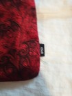 Ipsy Bag Blood Red With Bats Clutch Make Up Wallet Goth Halloween