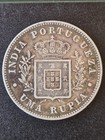 Portuguese India  Louis I  1 Rupia  1881