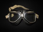 Ww2 British Raf - Vintage Leather Motorcycle Goggles -  climax  - Raf Style