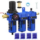 3 8  Npt Air Compressor Water Separator-air Filter Regulator Lubricator Combo   