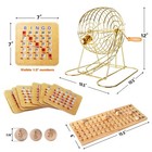 Deluxe Bingo Game Set W bingo Cage  Bingo Balls  Board  10 Shutter Bingo Cards